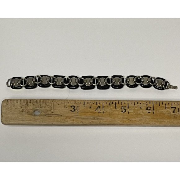 Coexist Peace Bracelet Religious Symbols Dichroic Glass Metallic Iridescent Foil - Picture 13 of 14